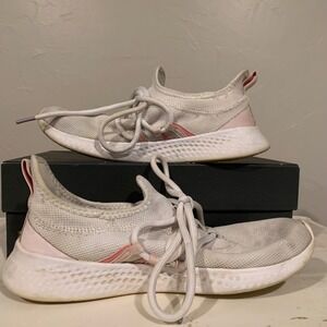 Adidas Puremotion Running Shoes‎ Womens Size 8 White Pink GZ6359 Good Condition